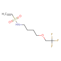 Chemical structure of N-[4-(2,2,2-trifluoroethoxy)butyl]ethene-1-sulfonamide - CSMB21332166271
