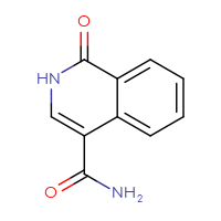 Chemical structure of 1-oxo-1,2-dihydroisoquinoline-4-carboxamide - CSSB00095411486