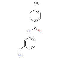 Chemical structure of N-[3-(aminomethyl)phenyl]-4-methylbenzamide - CSSB00000630925