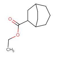 Chemical structure of ethyl bicyclo[3.2.2]nonane-6-carboxylate - CSSB03439721204
