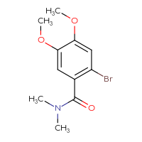 Chemical structure of 2-bromo-4,5-dimethoxy-N,N-dimethylbenzamide - CSSB00103346523