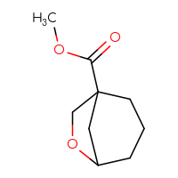 Chemical structure of methyl 6-oxabicyclo[3.2.1]octane-1-carboxylate - CSSB00114936507