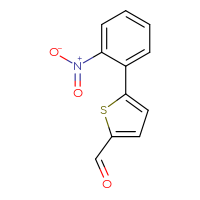 Chemical structure of 5-(2-nitrophenyl)thiophene-2-carbaldehyde - CSSB00000023046