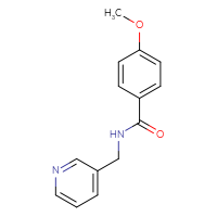 Chemical structure of 4-methoxy-N-[(pyridin-3-yl)methyl]benzamide - CSSB00025866970