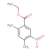 Chemical structure of ethyl 2,4-dimethyl-5-nitrobenzoate - CSSB00011298365