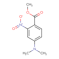 Chemical structure of methyl 4-(dimethylamino)-2-nitrobenzoate - CSSB00010164314