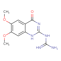 Chemical structure of N-(6,7-dimethoxy-4-oxo-1,4-dihydroquinazolin-2-yl)guanidine - CSSB00020598142
