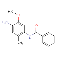 Chemical structure of N-(4-amino-5-methoxy-2-methylphenyl)benzamide - CSSB00016997929