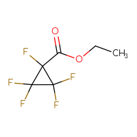 Chemical structure of ethyl 1,2,2,3,3-pentafluorocyclopropane-1-carboxylate - CSSB00025794360