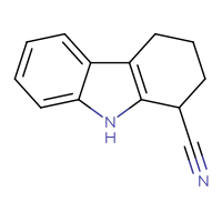 Chemical structure of 2,3,4,9-tetrahydro-1H-carbazole-1-carbonitrile - CSSB00000077519