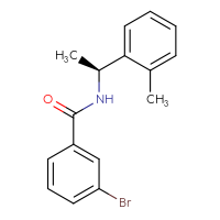 Chemical structure of 3-bromo-N-[(1S)-1-(2-methylphenyl)ethyl]benzamide - CSSB00797762188