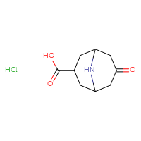 Chemical structure of 7-oxo-9-azabicyclo[3.3.1]nonane-3-carboxylic acid hydrochloride - CSSB21043407010
