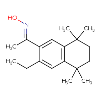 Chemical structure of (E)-N-[1-(3-ethyl-5,5,8,8-tetramethyl-5,6,7,8-tetrahydronaphthalen-2-yl)ethylidene]hydroxylamine - CSSB00132914880