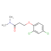 Chemical structure of 3-(2,4-dichlorophenoxy)-N,N-dimethylpropanamide - CSSB01994771183