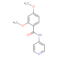 Chemical structure of 2,4-dimethoxy-N-(pyridin-4-yl)benzamide - CSSB00027970381