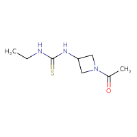 Chemical structure of 1-(1-acetylazetidin-3-yl)-3-ethylthiourea - CSSB00115526565