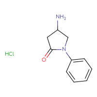 Chemical structure of 4-amino-1-phenylpyrrolidin-2-one hydrochloride - CSSB00000718269
