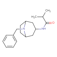 Chemical structure of N-{8-benzyl-8-azabicyclo[3.2.1]octan-3-yl}-2-methylpropanamide - CSSB00000071467