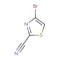 Chemical structure of 4-bromo-1,3-thiazole-2-carbonitrile - CSSB00009819034