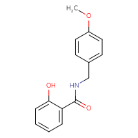 Chemical structure of 2-hydroxy-N-[(4-methoxyphenyl)methyl]benzamide - CSSB00026395301