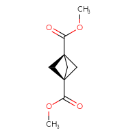 Chemical structure of 1,3-dimethyl bicyclo[1.1.1]pentane-1,3-dicarboxylate - CSSB03551561153