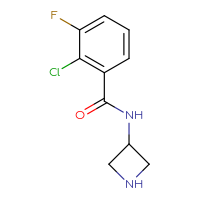 Chemical structure of N-(azetidin-3-yl)-2-chloro-3-fluorobenzamide - CSSB00012925698