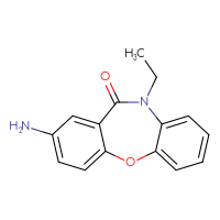 Chemical structure of 13-amino-9-ethyl-2-oxa-9-azatricyclo[9.4.0.0³,⁸]pentadeca-1(15),3,5,7,11,13-hexaen-10-one - CSSB00015202190