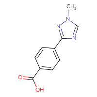 Chemical structure of 4-(1-methyl-1H-1,2,4-triazol-3-yl)benzoic acid - CSSB00000697839