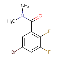 Chemical structure of 5-bromo-2,3-difluoro-N,N-dimethylbenzamide - CSSB00918576768
