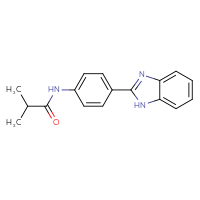 Chemical structure of N-[4-(1H-1,3-benzodiazol-2-yl)phenyl]-2-methylpropanamide - CSSB00026376173
