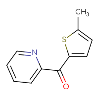Chemical structure of 2-(5-methylthiophene-2-carbonyl)pyridine - CSSB00012316921