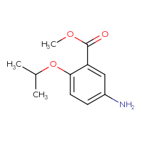 Chemical structure of methyl 5-amino-2-(propan-2-yloxy)benzoate - CSSB00011450695
