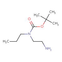 Chemical structure of tert-butyl N-(2-aminoethyl)-N-propylcarbamate - CSSB00000749675