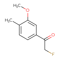 Chemical structure of 2-fluoro-1-(3-methoxy-4-methylphenyl)ethan-1-one - CSSB14869209168