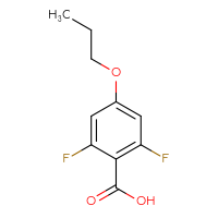 Chemical structure of 2,6-difluoro-4-propoxybenzoic acid - CSSB00010443942