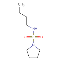 Chemical structure of N-butylpyrrolidine-1-sulfonamide - CSMB00017382835