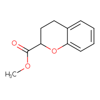 Chemical structure of methyl 3,4-dihydro-2H-1-benzopyran-2-carboxylate - CSSB00010272013