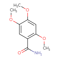 Chemical structure of 2,4,5-trimethoxybenzamide - CSSB00000162327