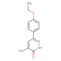 Chemical structure of 4-amino-6-(4-ethoxyphenyl)-2,3-dihydropyridazin-3-one - CSSB00015200786