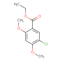 Chemical structure of ethyl 5-chloro-2,4-dimethoxybenzoate - CSSB00012921560