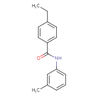 Chemical structure of 4-ethyl-N-(3-methylphenyl)benzamide - CSSB00048223630