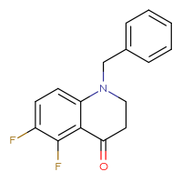 Chemical structure of 1-benzyl-5,6-difluoro-1,2,3,4-tetrahydroquinolin-4-one - CSSB00010080417