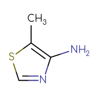 Chemical structure of 5-methyl-1,3-thiazol-4-amine - CSSB00012179311