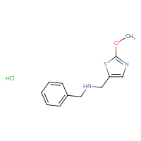 Chemical structure of benzyl[(2-methoxy-1,3-thiazol-5-yl)methyl]amine hydrochloride - CSSB00025725480