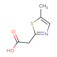 Chemical structure of 2-(5-methyl-1,3-thiazol-2-yl)acetic acid - CSSB00011720569