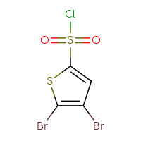 Chemical structure of 4,5-dibromothiophene-2-sulfonyl chloride - CSSB00011216034