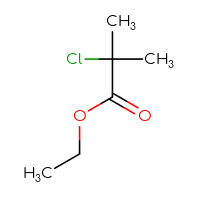 Chemical structure of ethyl 2-chloro-2-methylpropanoate - CSSB00015539735