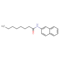 Chemical structure of N-(naphthalen-2-yl)octanamide - CSSB00121635613