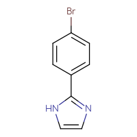 Chemical structure of 2-(4-bromophenyl)-1H-imidazole - CSSB00011393233