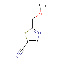 Chemical structure of 2-(methoxymethyl)-1,3-thiazole-5-carbonitrile - CSSB00010354592